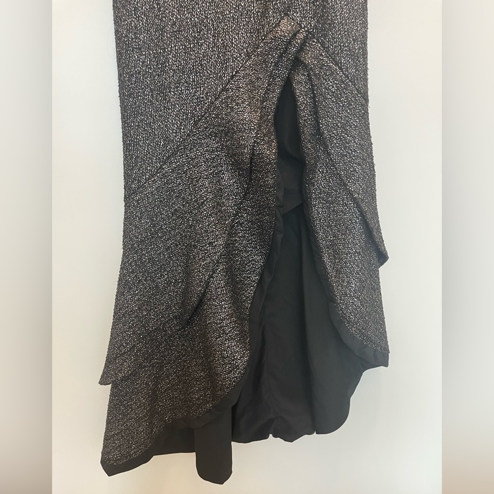 Hutch Silver Metallic Malia Gown, Size 4 - Picture 9 of 14